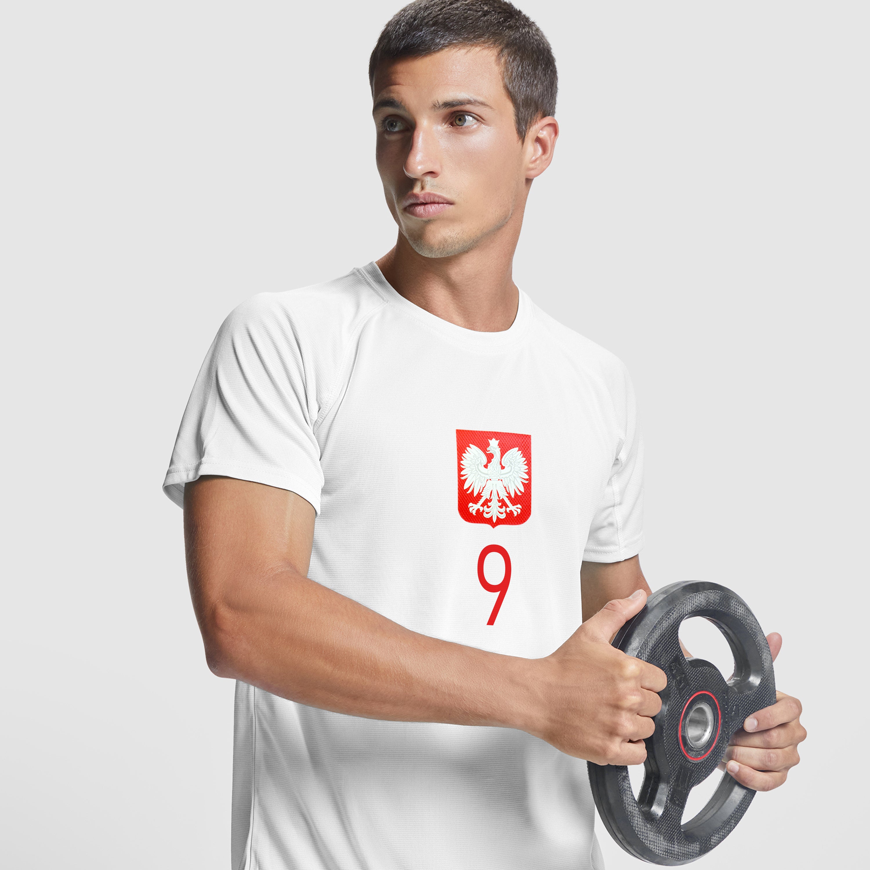 Męska Koszulka Reprezentacji Polski z Własnym Nadrukiem Euro 2024