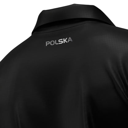 Koszulka Polo Reprezentacji Polski Czarna.