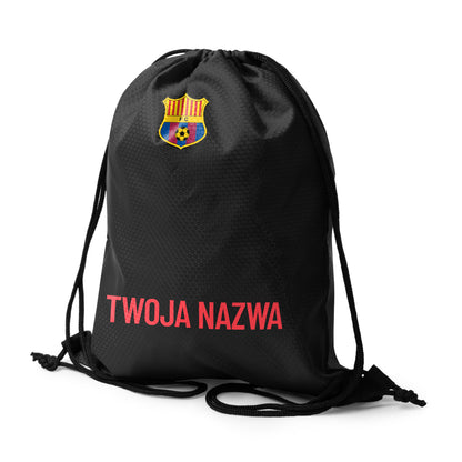 Czarny Worek Barcelona Dla Dzieci z Nadrukiem