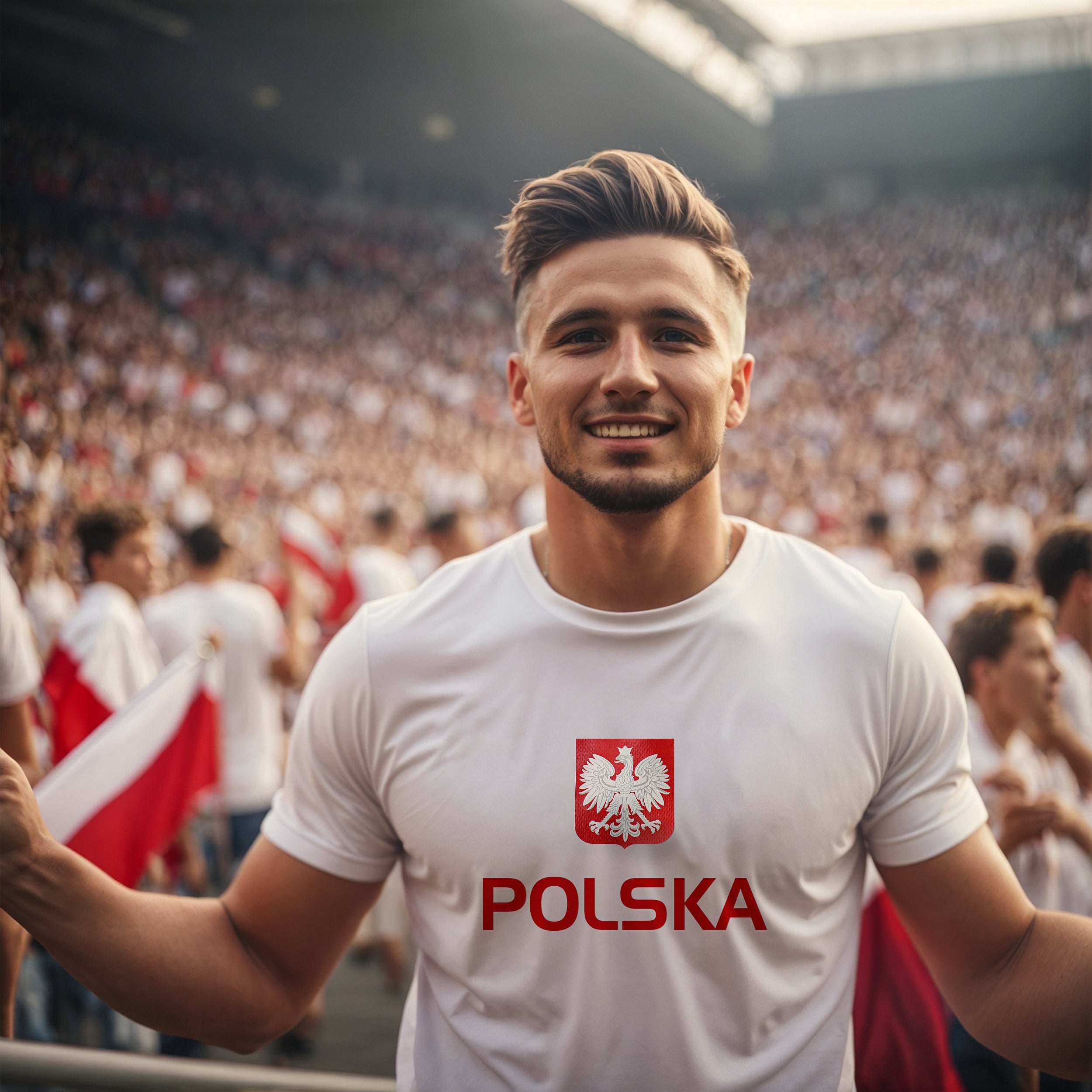 Koszulka Na Mecz Polski z napisem POLSKA.