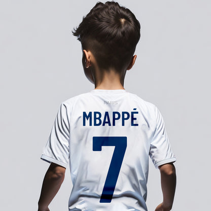 Koszulka PSG Mbappe lub z własnym imieniem.