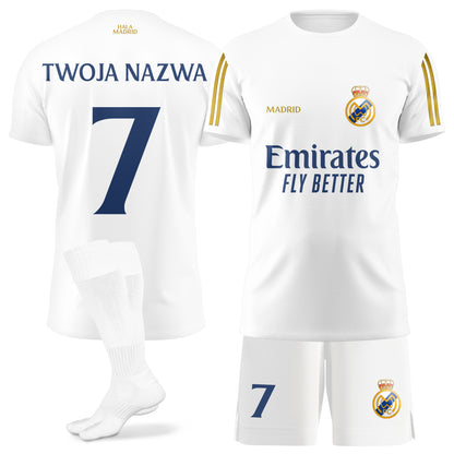 Strój Madryt z własnym nadrukiem